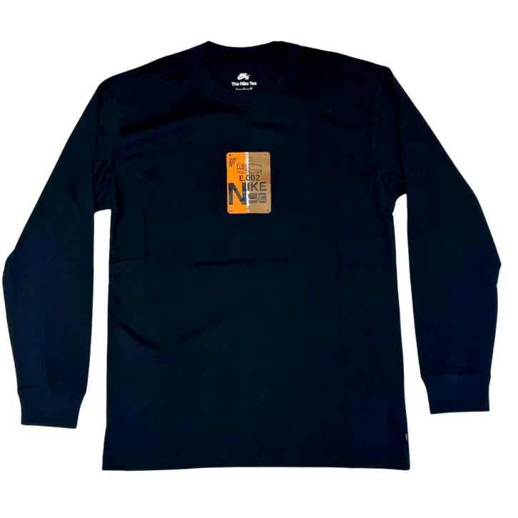 Nike SB Muni Fast Pass Long Sleeve Tee Black Safety Orange
