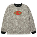 Huf Warped L S Knit Top Muted Camo