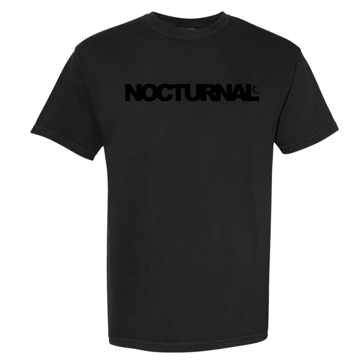 Nocturnal OG Logo Tee Black Black