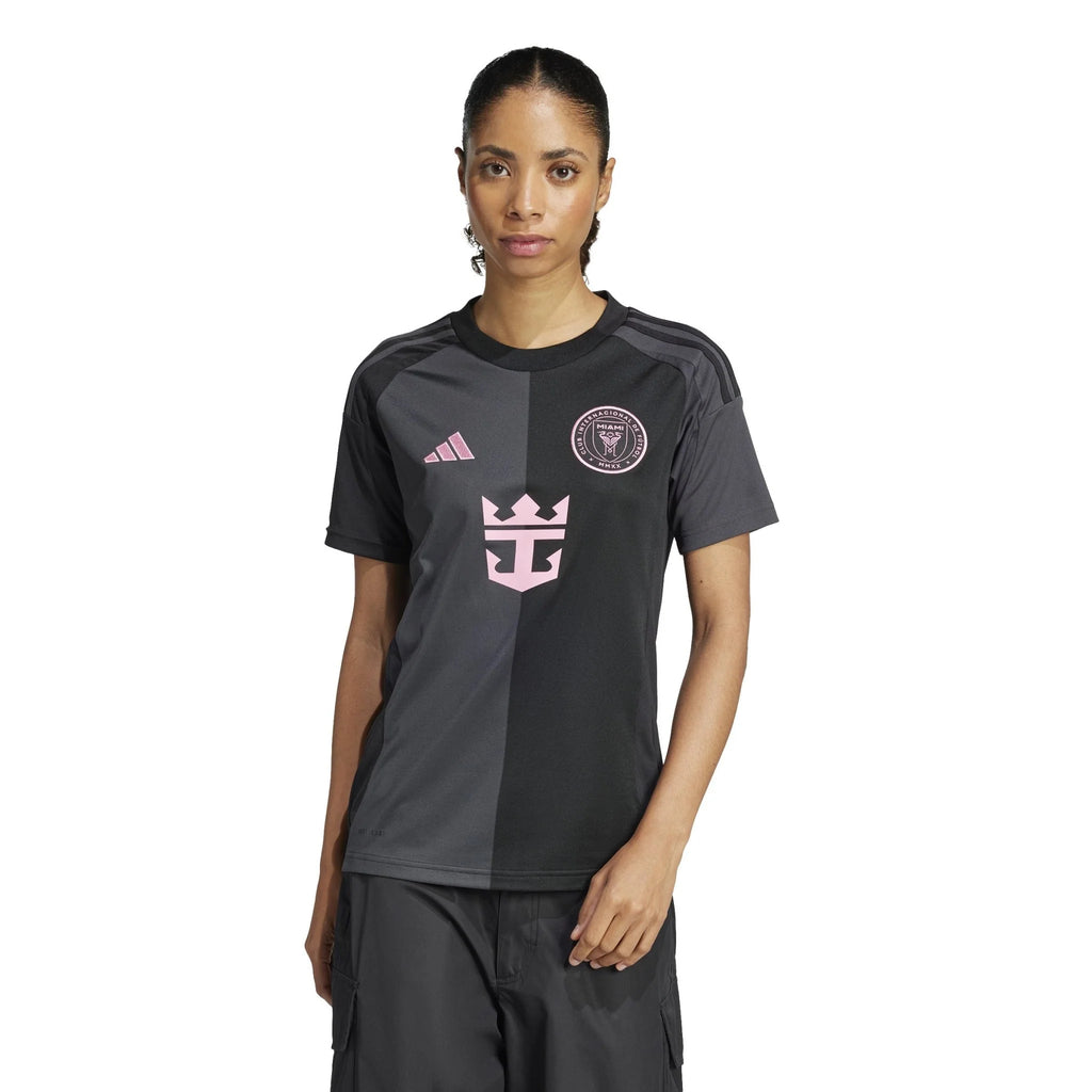 adidas Womens Inter Miami CF Messi Away Jersey 25 26 Black