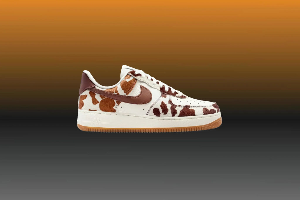 Womens Air Force 1 07 Cow Print Field Brown Sail