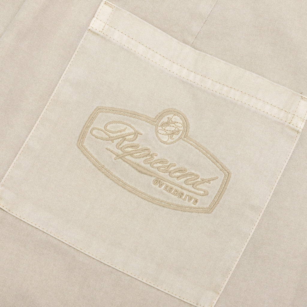 Cotton Tailored Short Beige