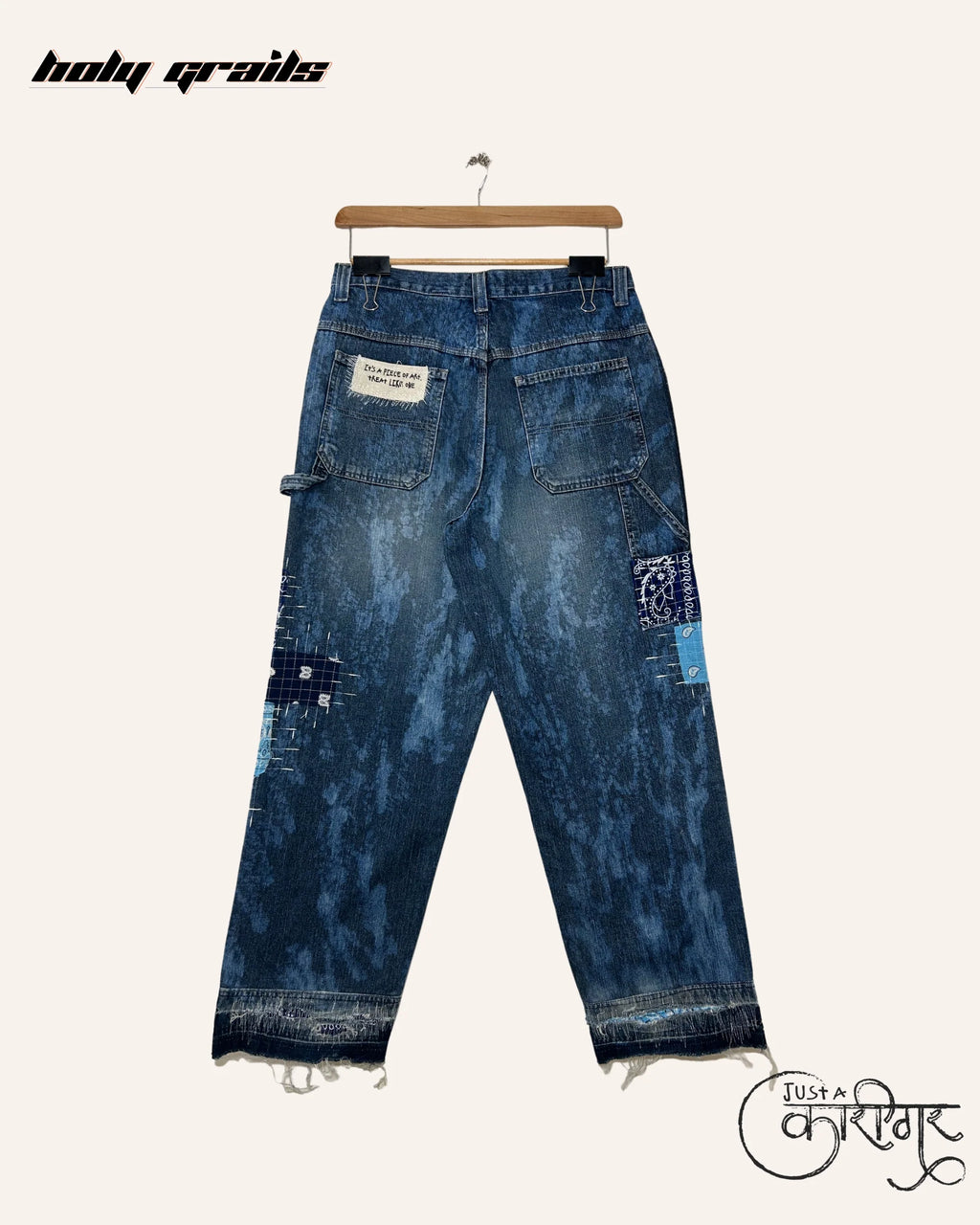 Just A Bottom Blue Denim Jeans HG x Just A Karigar