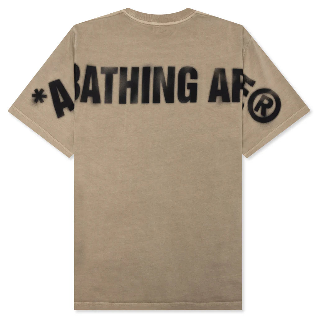 Spray Ape Head Tee Beige