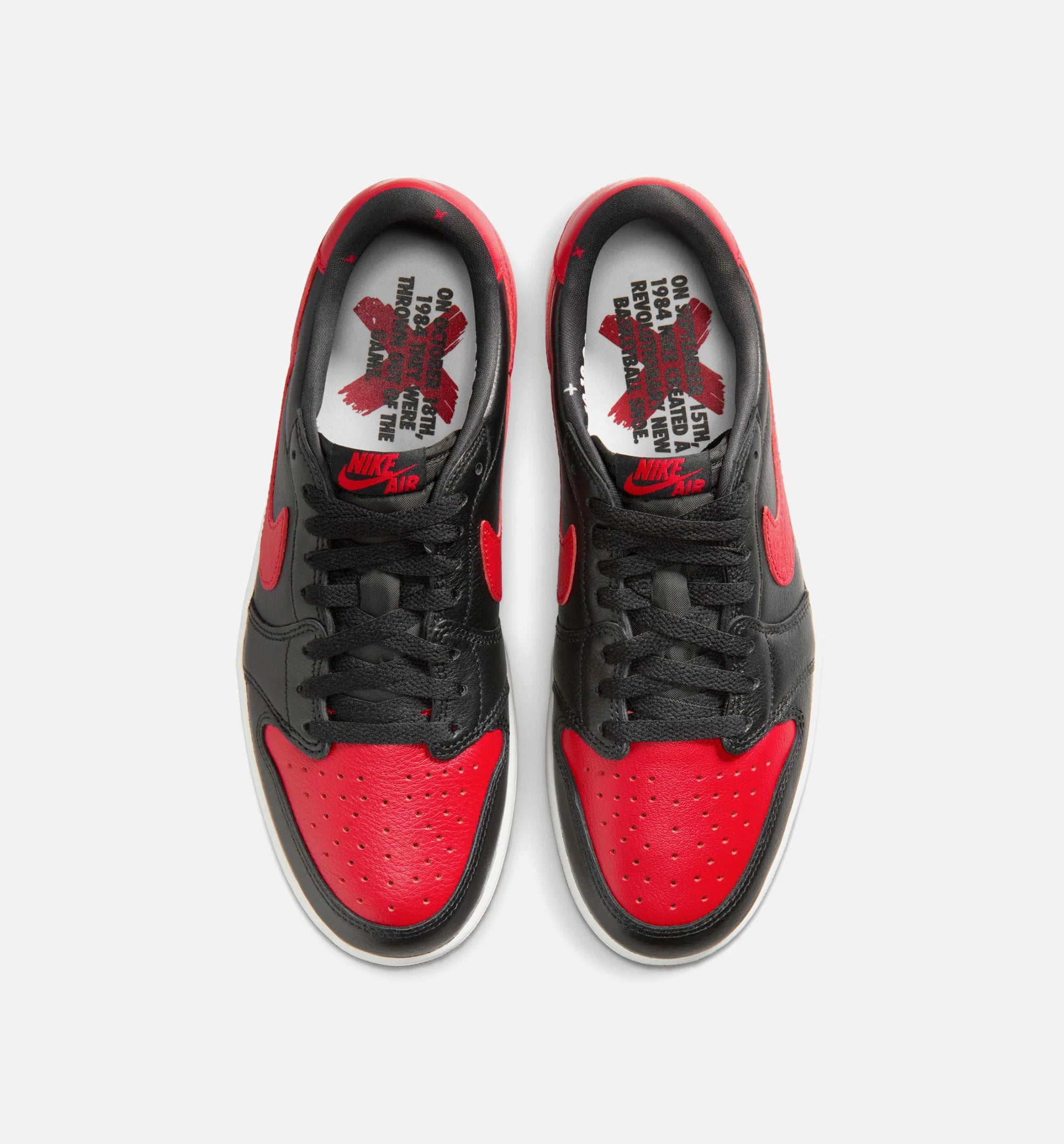 Air Jordan 1 Retro Low OG Banned Mens Lifestyle Shoe Black Black Varsity Red Summit White Free Shipping