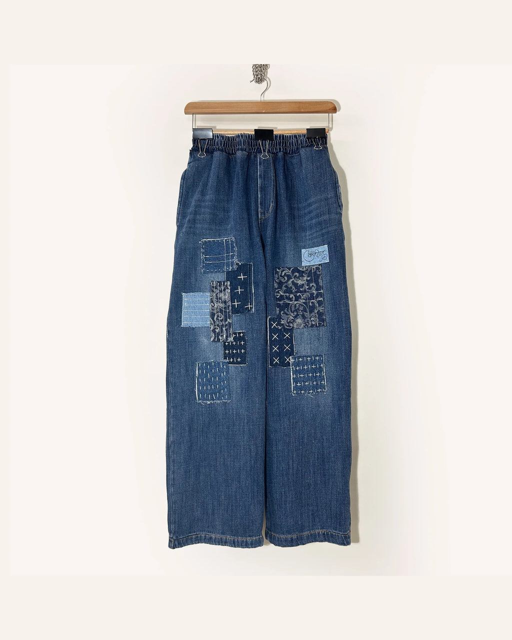 Just A Patch Blue Denim Jeans HG x Just A Karigar