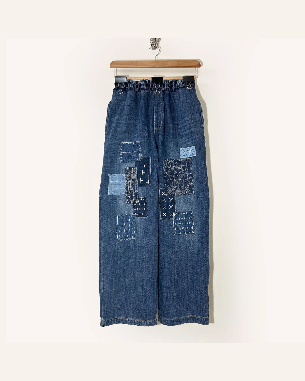 Just A Patch Blue Denim Jeans HG x Just A Karigar