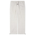Relaxed Fleece Sweatpant With Piping Heather Stone Cloud White