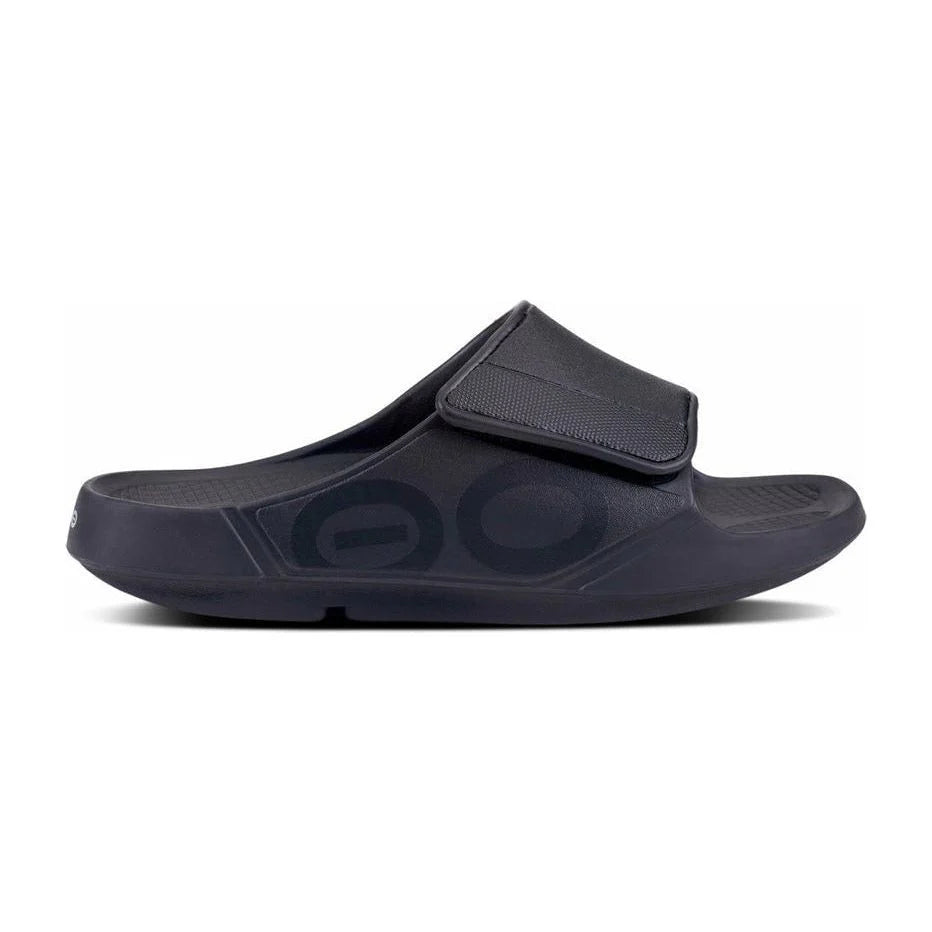 Unisex Ooahh Sports Flex Sandals in Black Matte