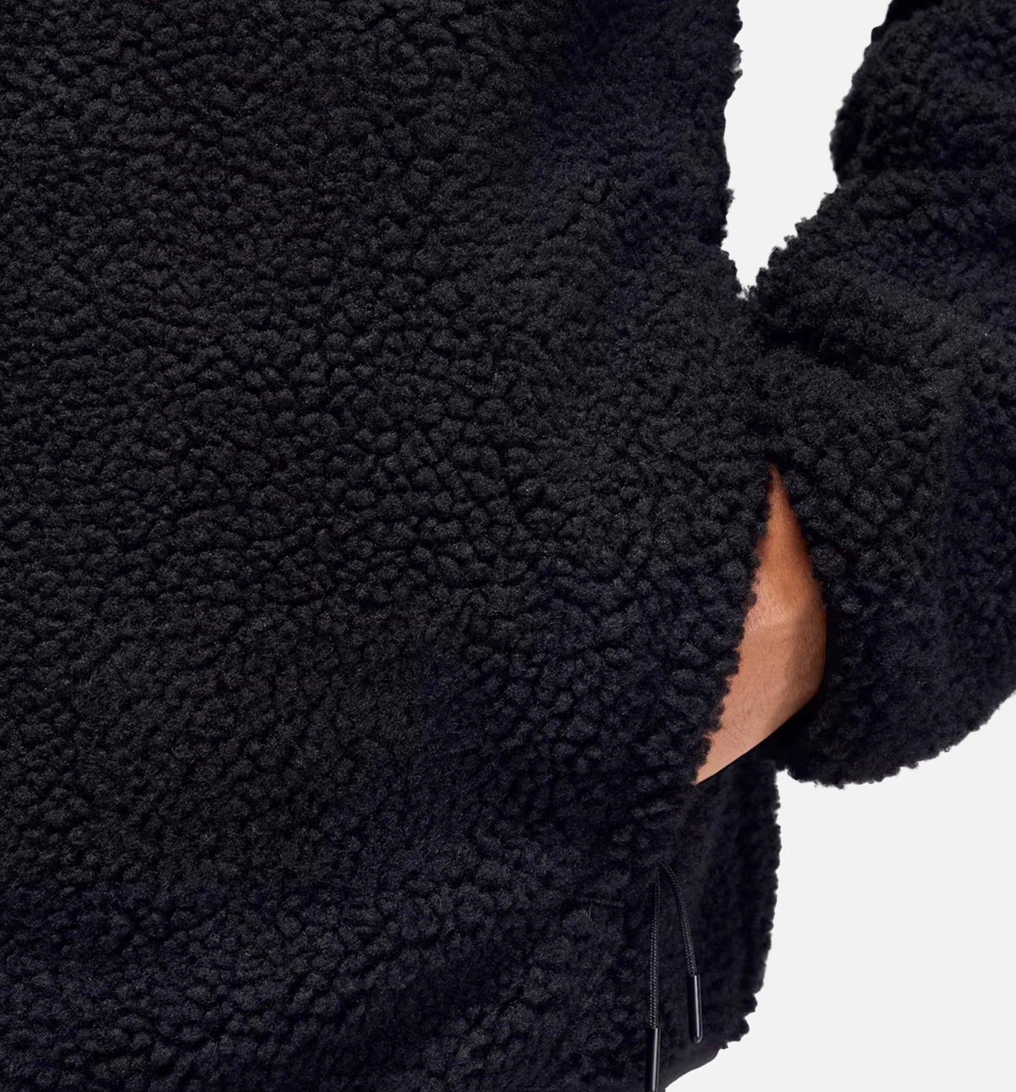 Flight Mountainside Faux Fur Mens Jacket Black White