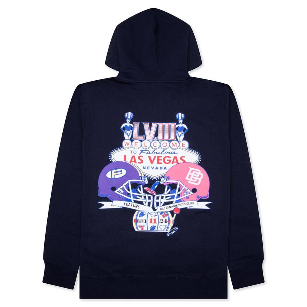 Feature x Billionaire Boys Club Las Vegas Hoodie Navy