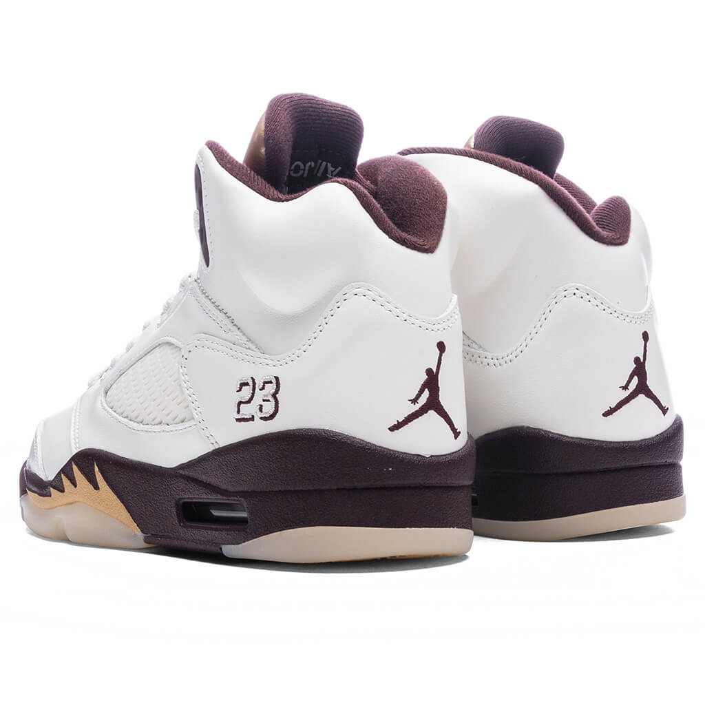 Womens Air Jordan 5 Retro Earth Earth Metallic Gold Sail Muslin