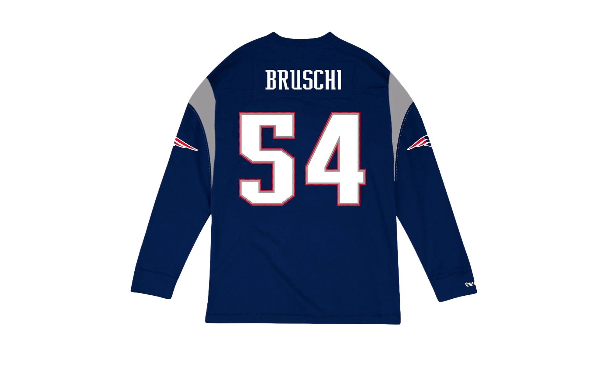NFL Name & Number Longsleeve "New England Patriots - Navy" NNLSMG18064 NEPNAVY04TBS