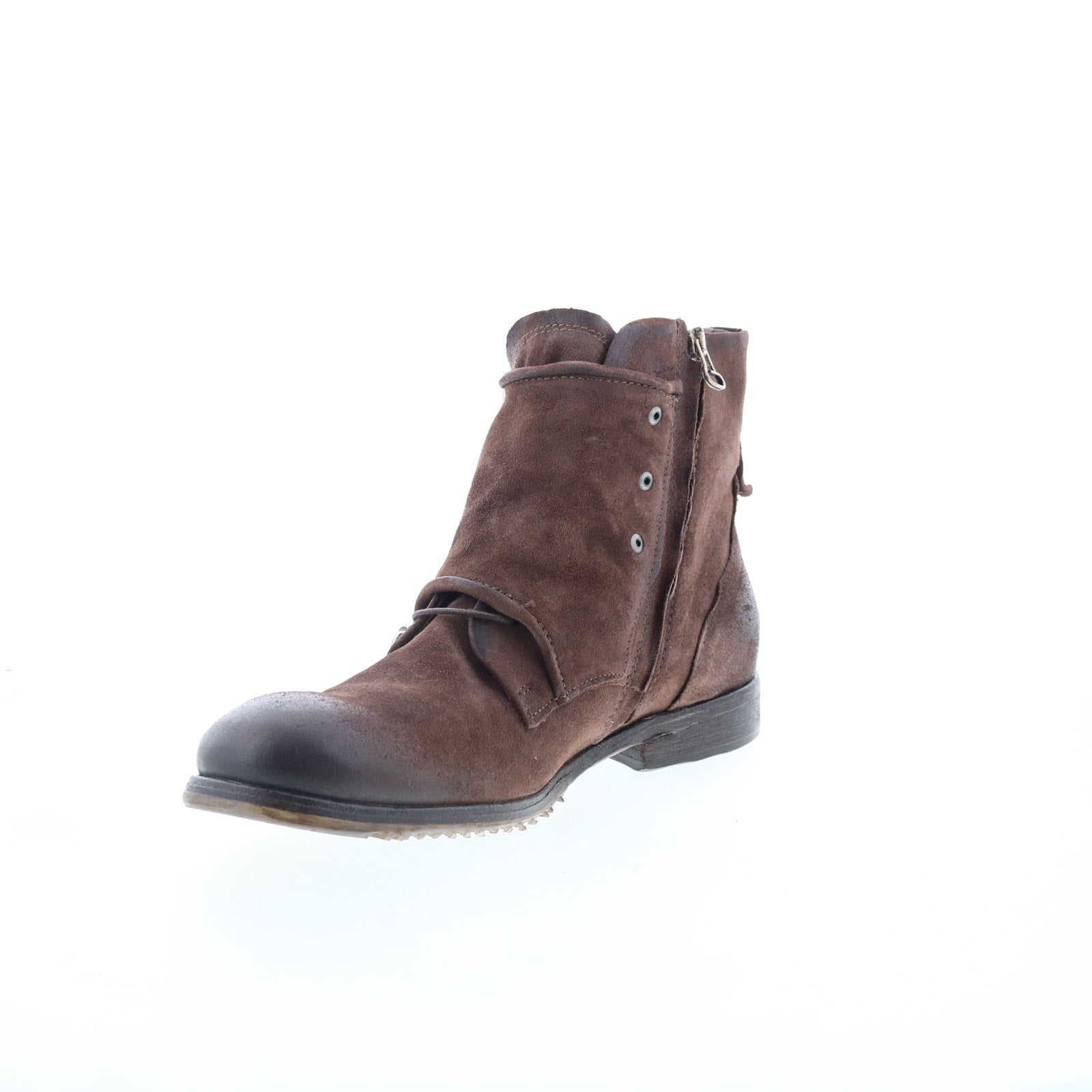 Copper Mens Brown Leather Zipper Casual Dress Boots