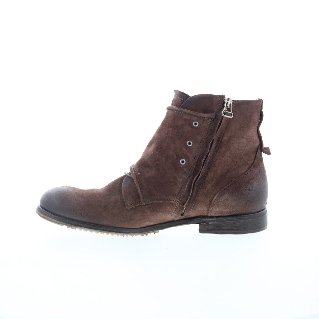 Copper Mens Brown Leather Zipper Casual Dress Boots