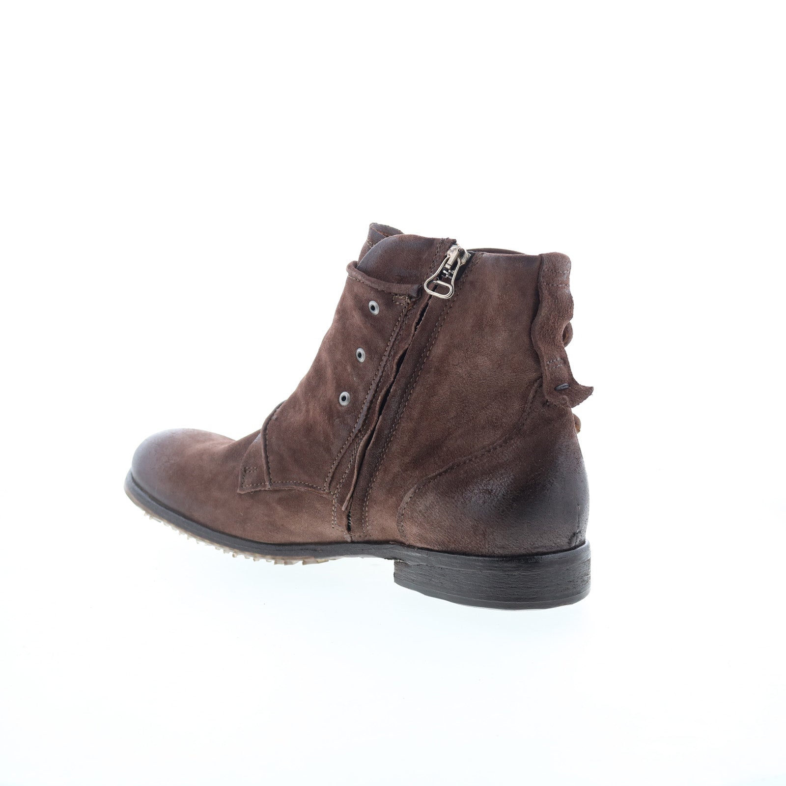 Copper Mens Brown Leather Zipper Casual Dress Boots