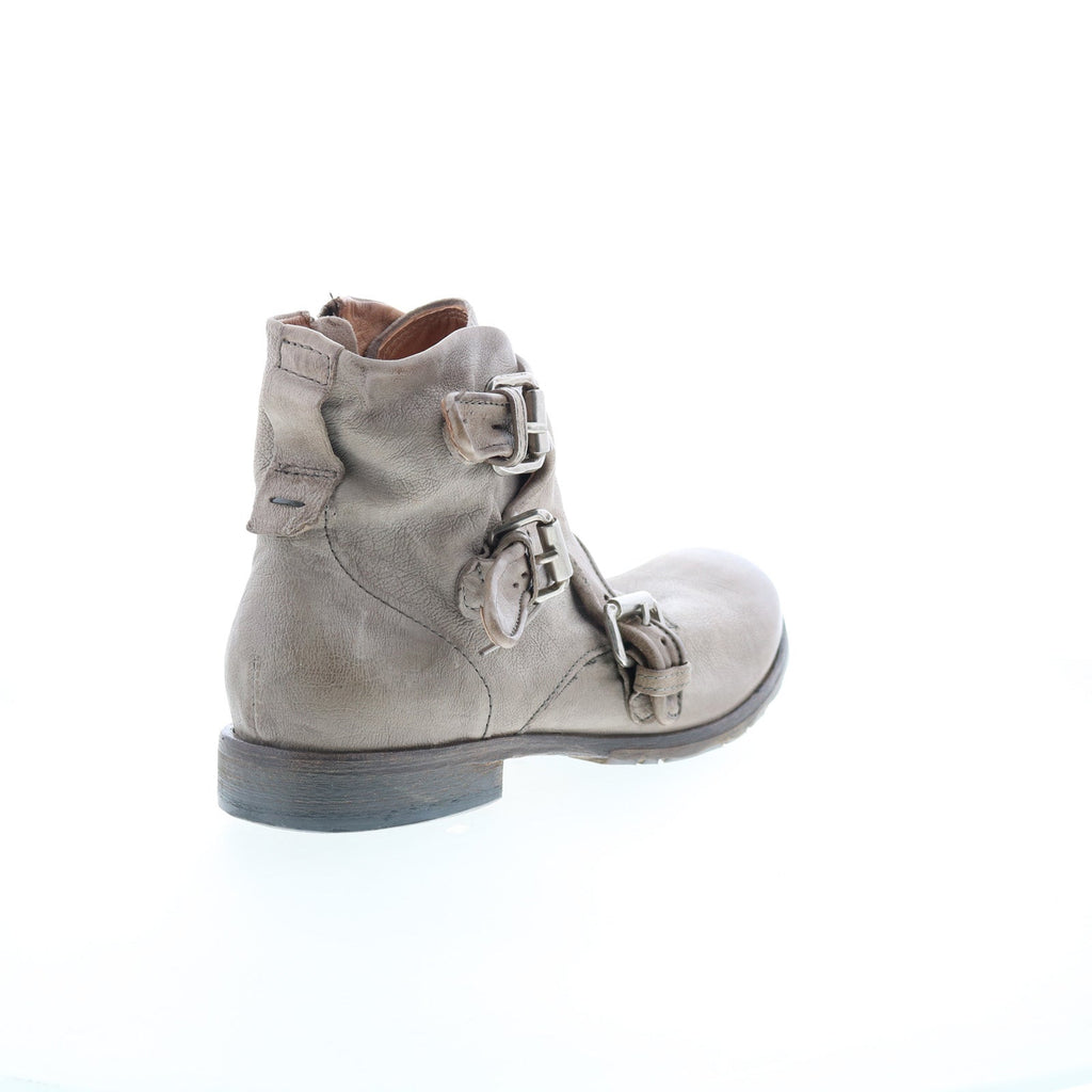 Copper Mens Gray Leather Zipper Casual Dress Boots