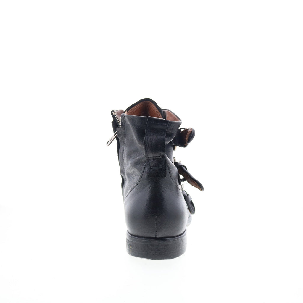 Cooper Mens Black Leather Zipper Casual Dress Boots