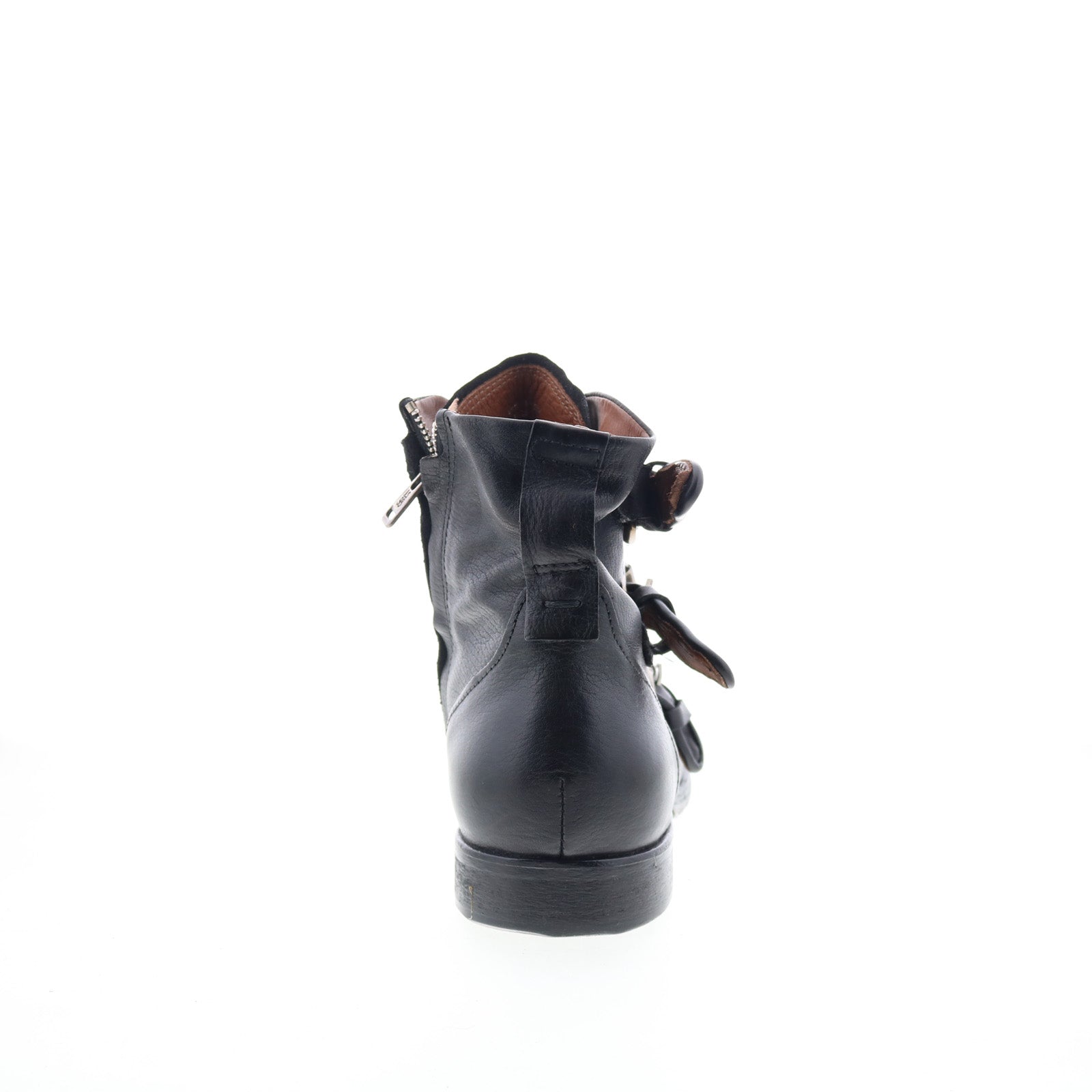 Cooper Mens Black Leather Zipper Casual Dress Boots