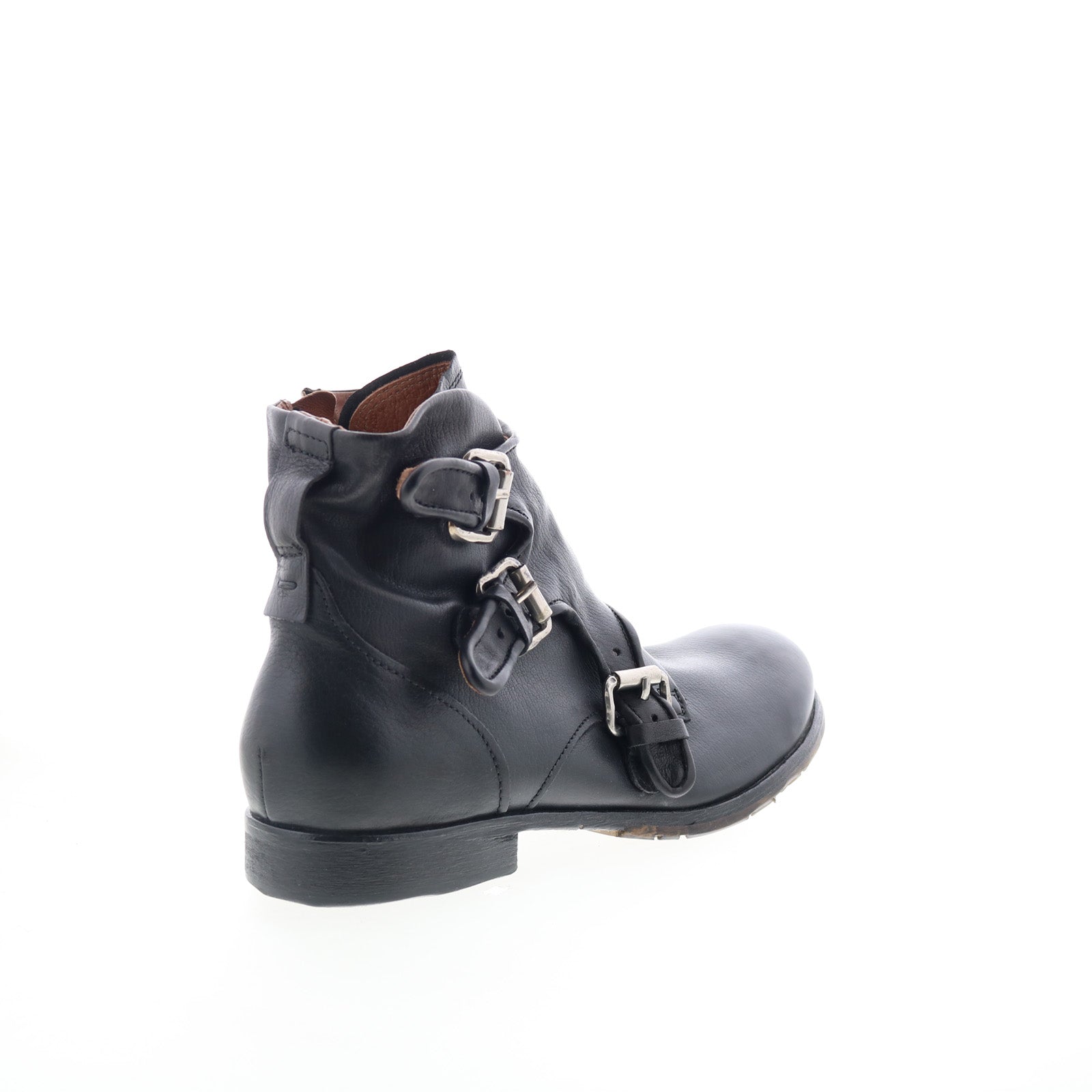 Cooper Mens Black Leather Zipper Casual Dress Boots