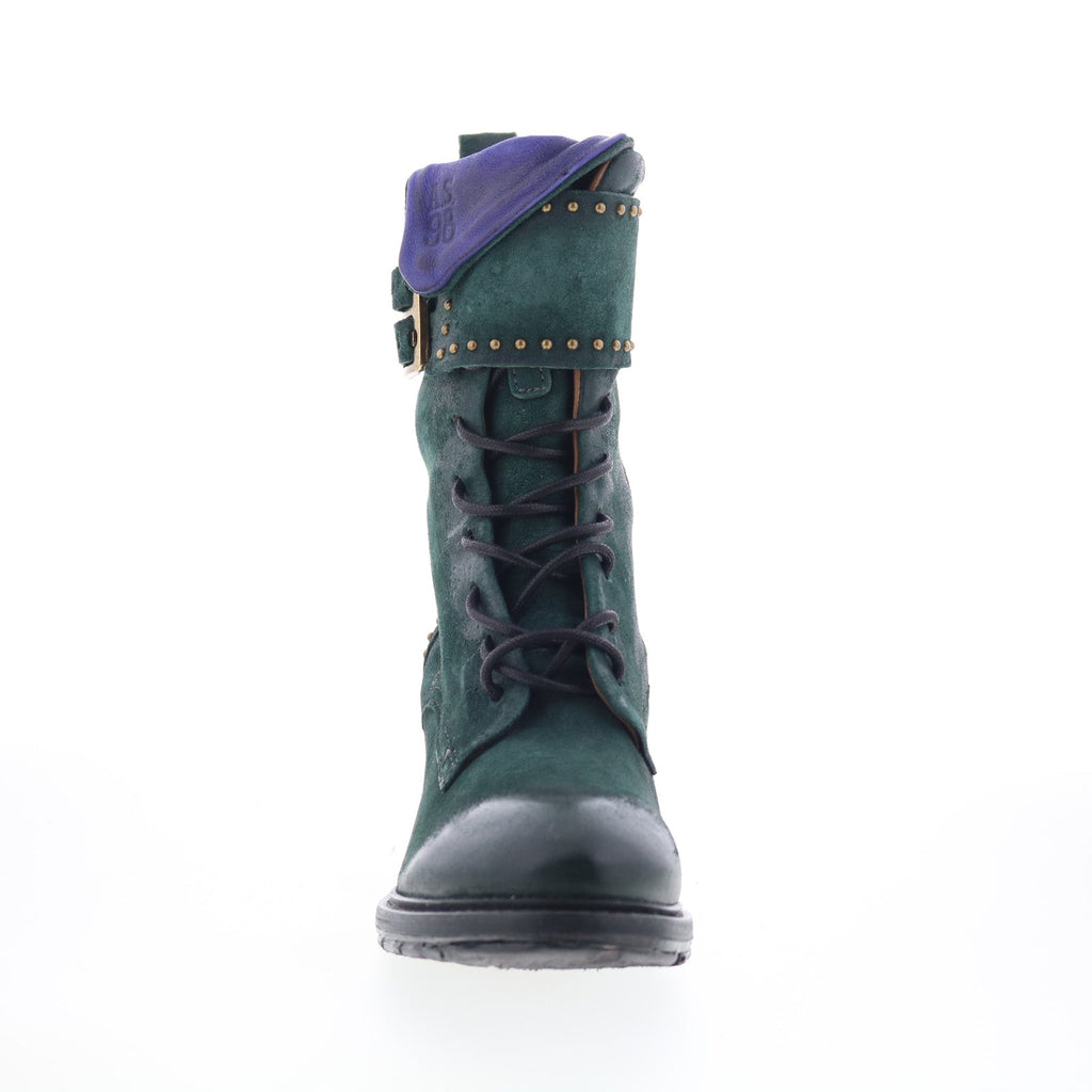 Cree Womens Green Suede Zipper Casual Dress Boots