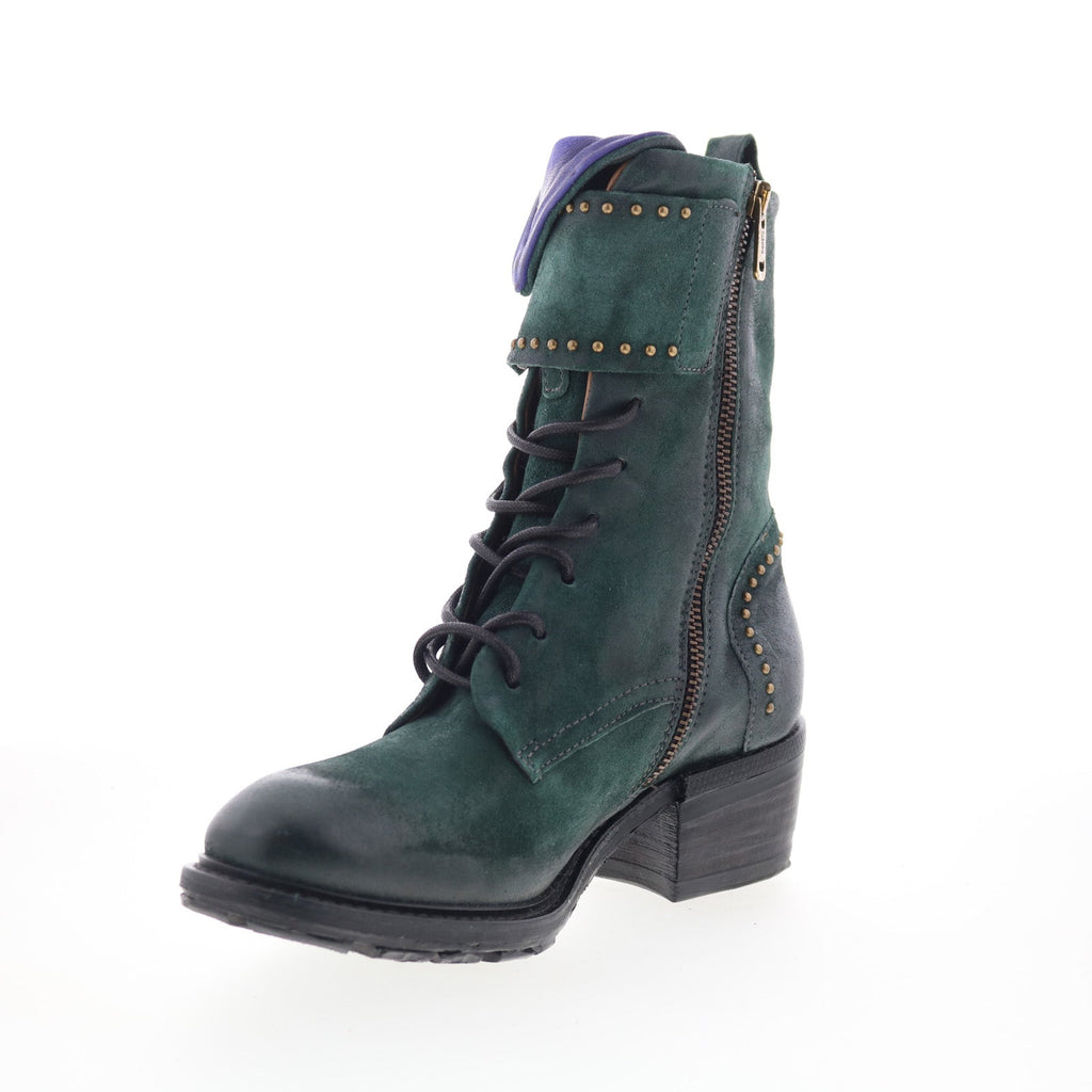 Cree Womens Green Suede Zipper Casual Dress Boots