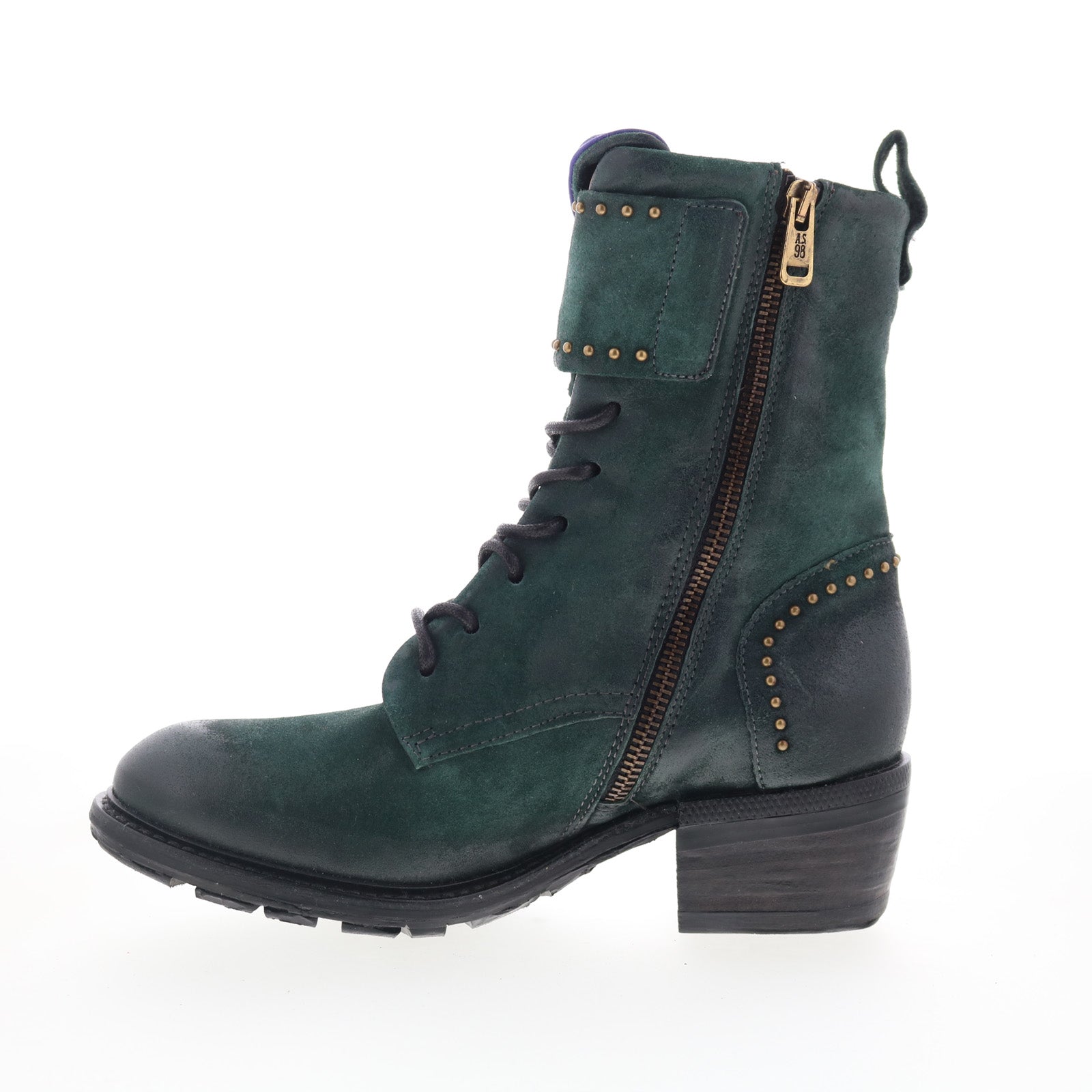 Cree Womens Green Suede Zipper Casual Dress Boots