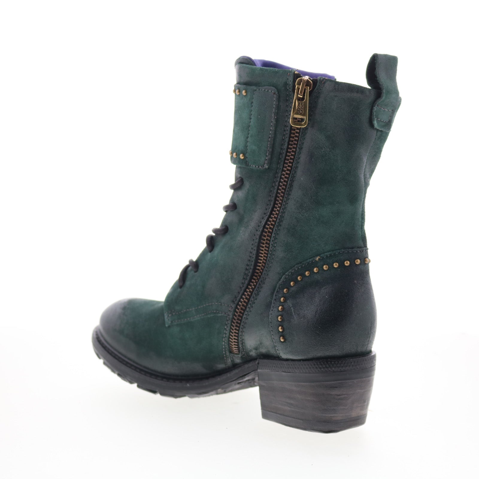 Cree Womens Green Suede Zipper Casual Dress Boots