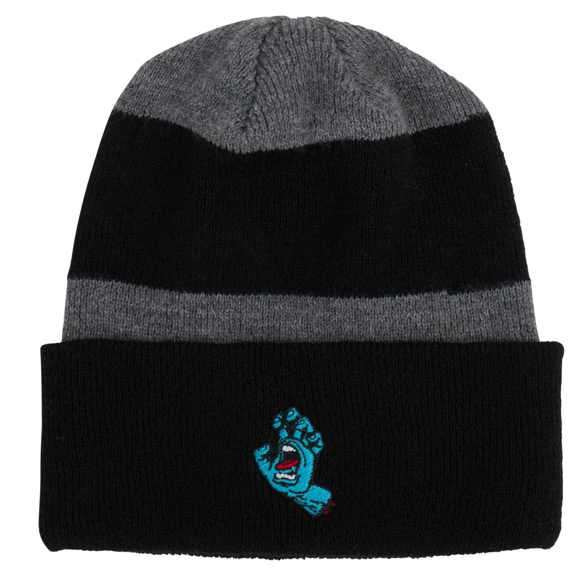 Santa Cruz Screaming Hand Beanie Black Grey