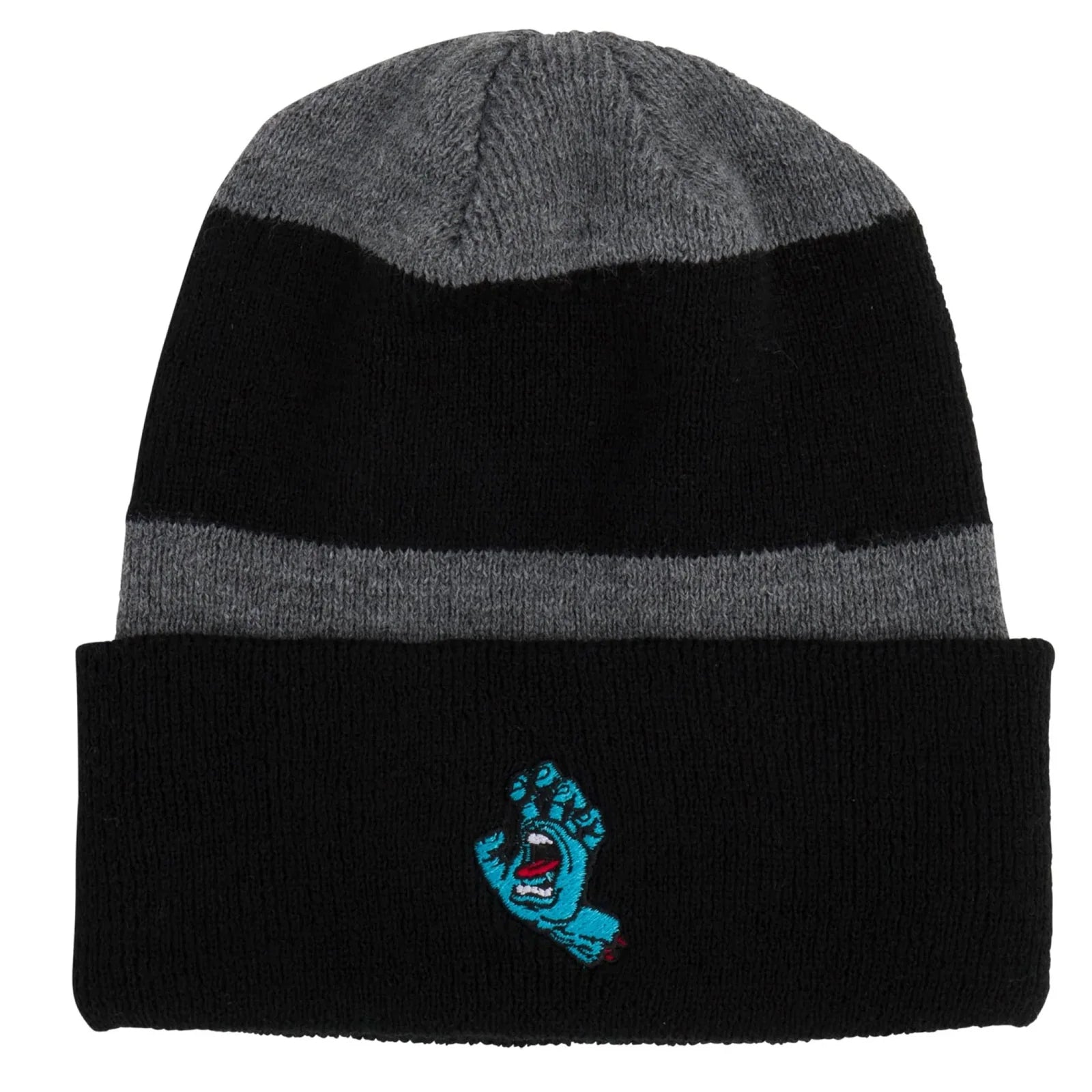 Santa Cruz Screaming Hand Beanie Black Grey