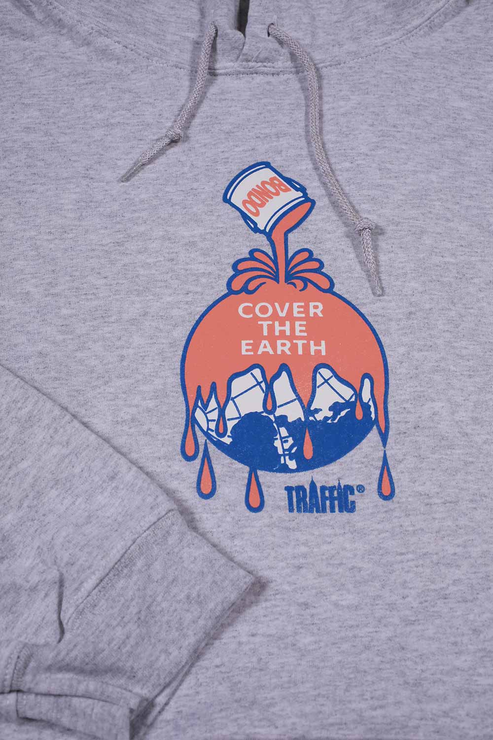 Traffic Cover the Earth Hoodie Heather Grey