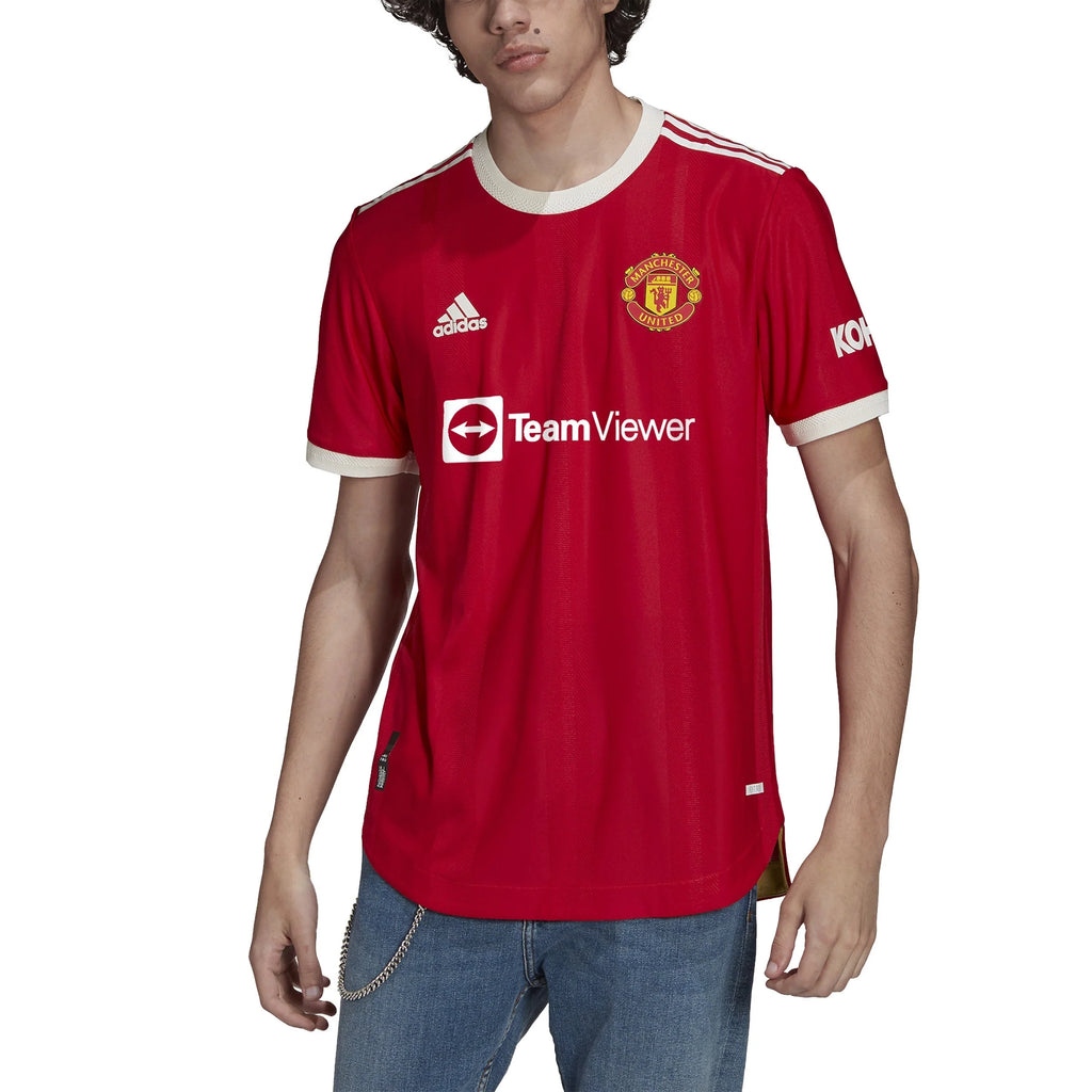 adidas Mens Manchester United Home Authentic Jersey 21