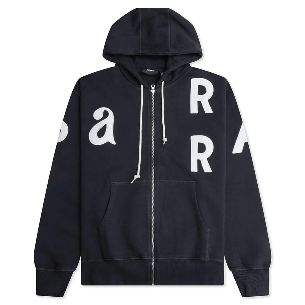 Word Salad Zip Hooded Sweatshirt Dark Navy