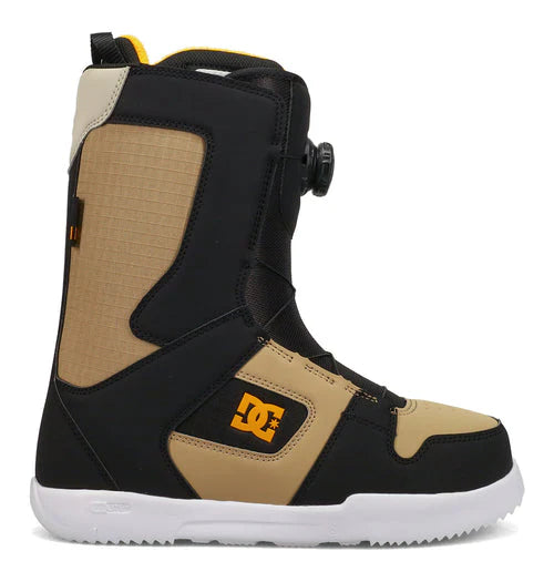 DC Mens 2026 Phase BOA Snowboard Boots Black Tan Orange