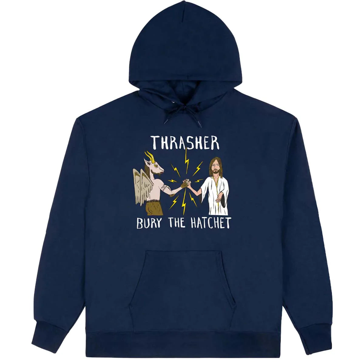 Thrasher X Toy Machine BTH Hoodie Navy