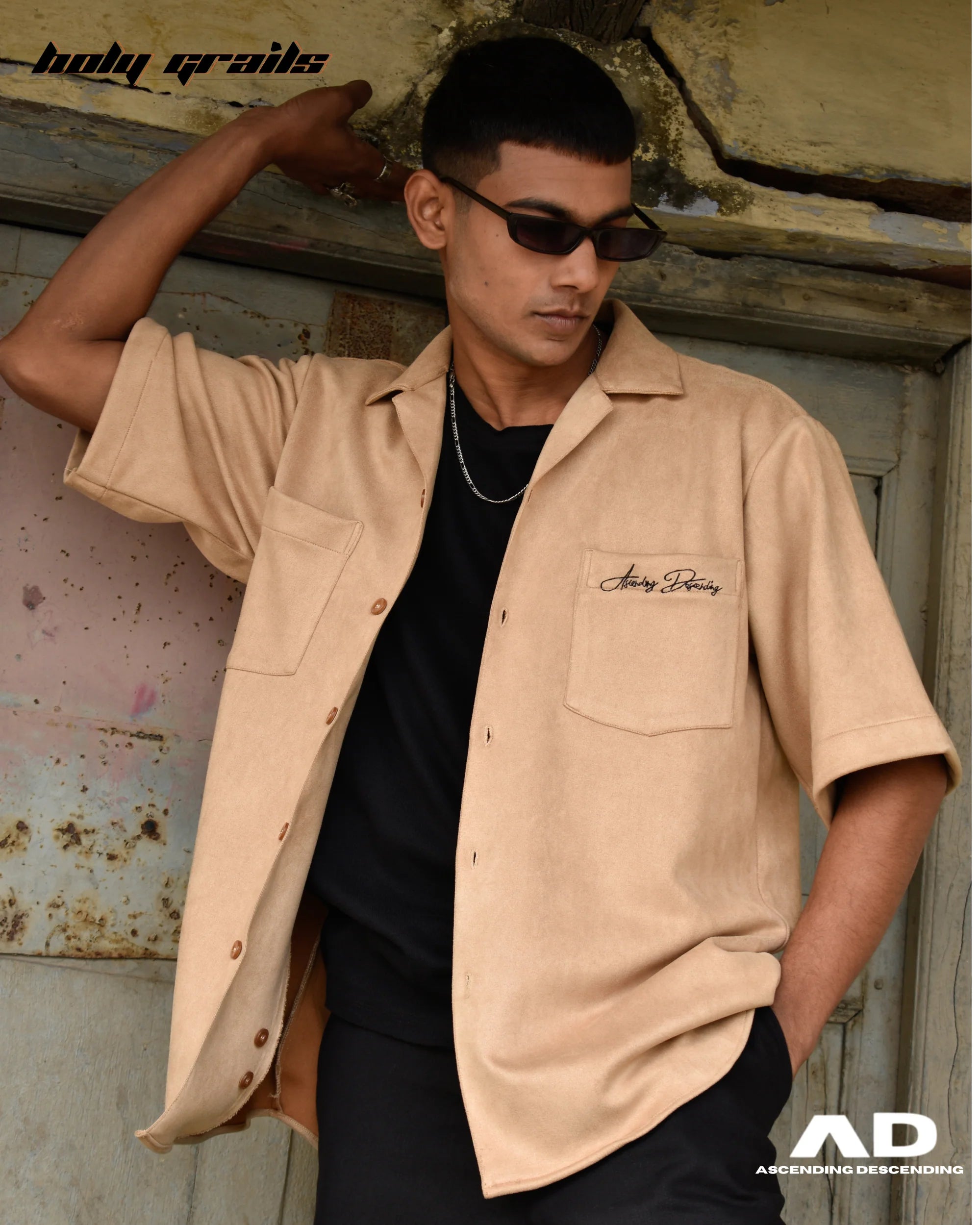 Vintage Suede Mustard Shirt HG x Ascending Descending