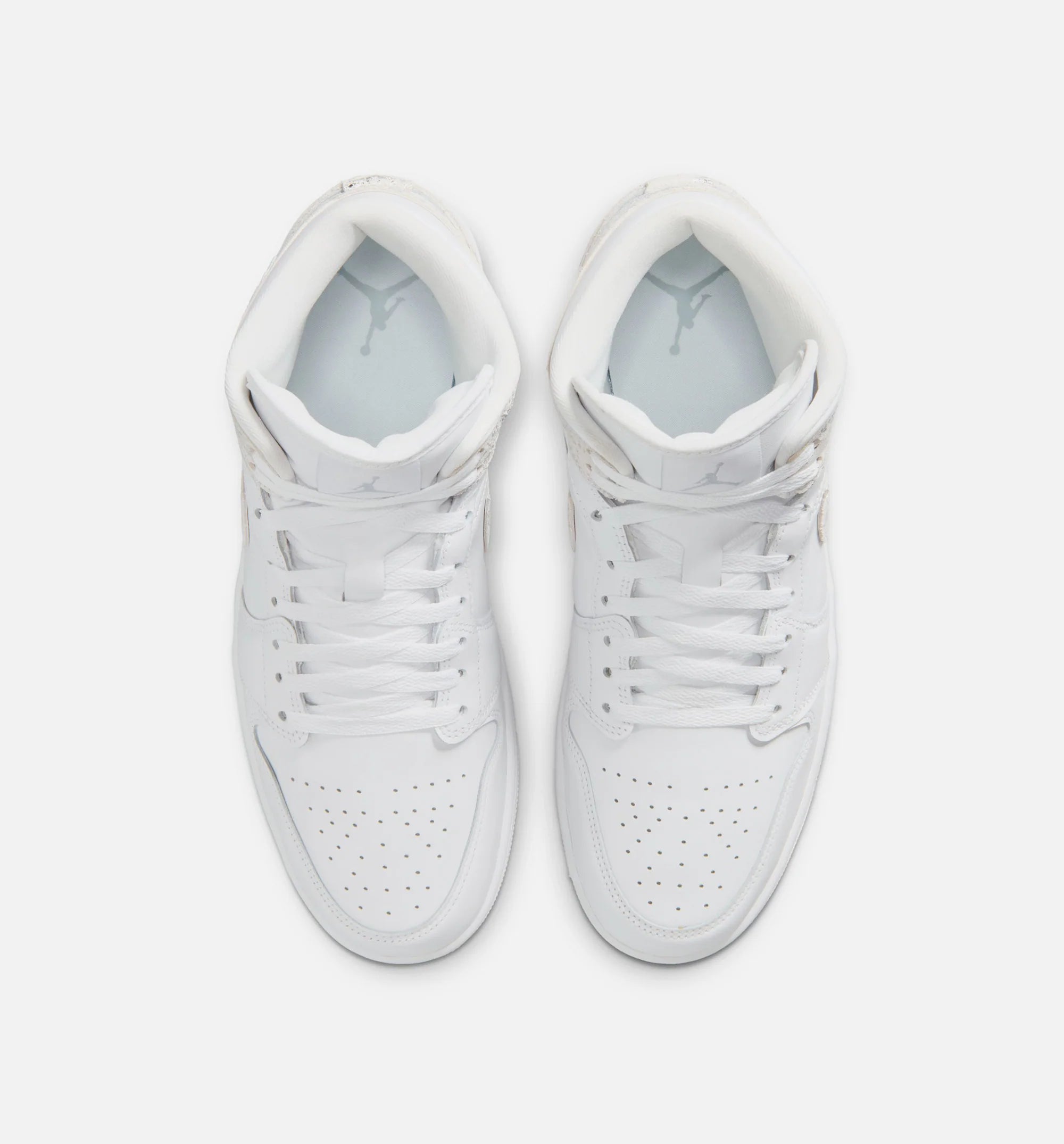 Air Jordan 1 Mid SE Mens Lifestyle Shoe White White White Field Silver