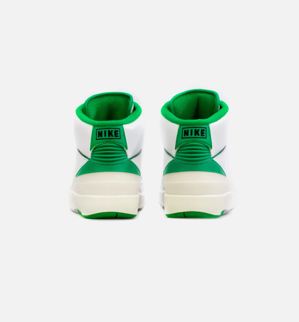 Air Jordan 2 Retro Lucky Green Grade School Lifestyle Shoe White Green