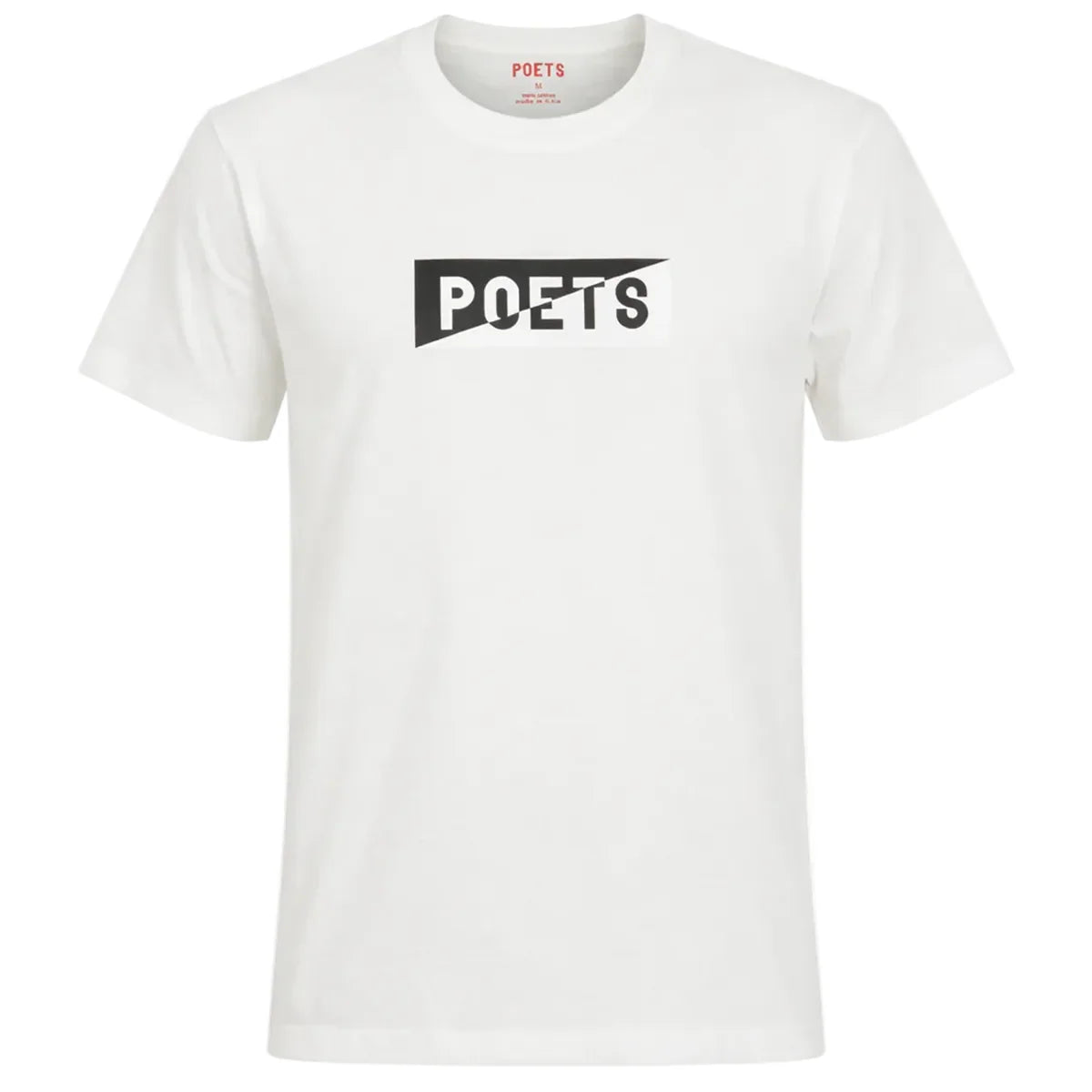 POETS CINZANO SCREENED T SHIRT White Black