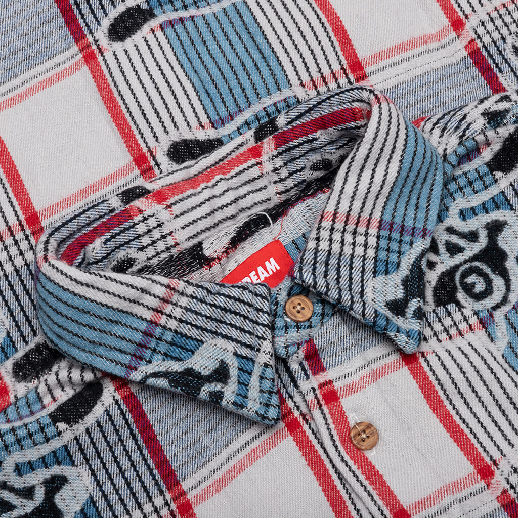 Harry L S Woven Strong Blue