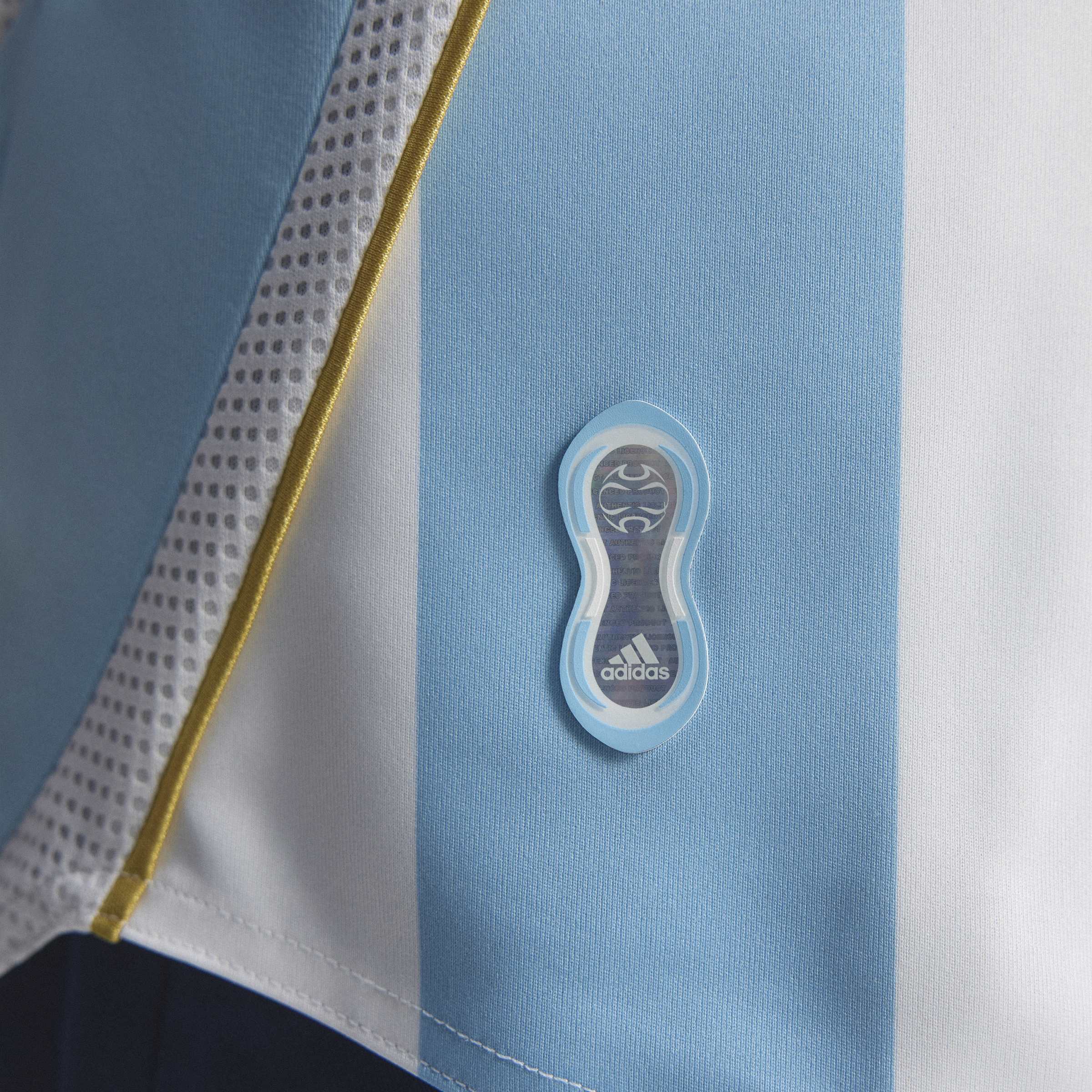 adidas Argentina Home Messi Mens Soccer Jersey 2006 White Sky Blue