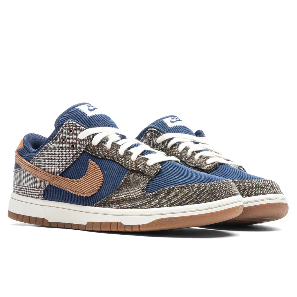 Dunk Low Retro Premium Tweed Corduroy Midnight Navy Ale Brown Pale Ivory