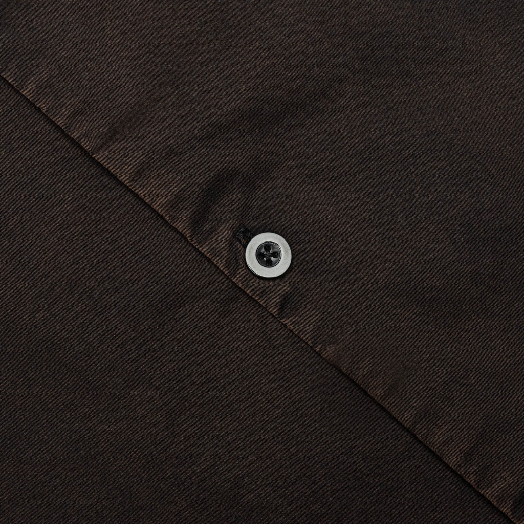 Script Camp Collar Shirt Jet Black