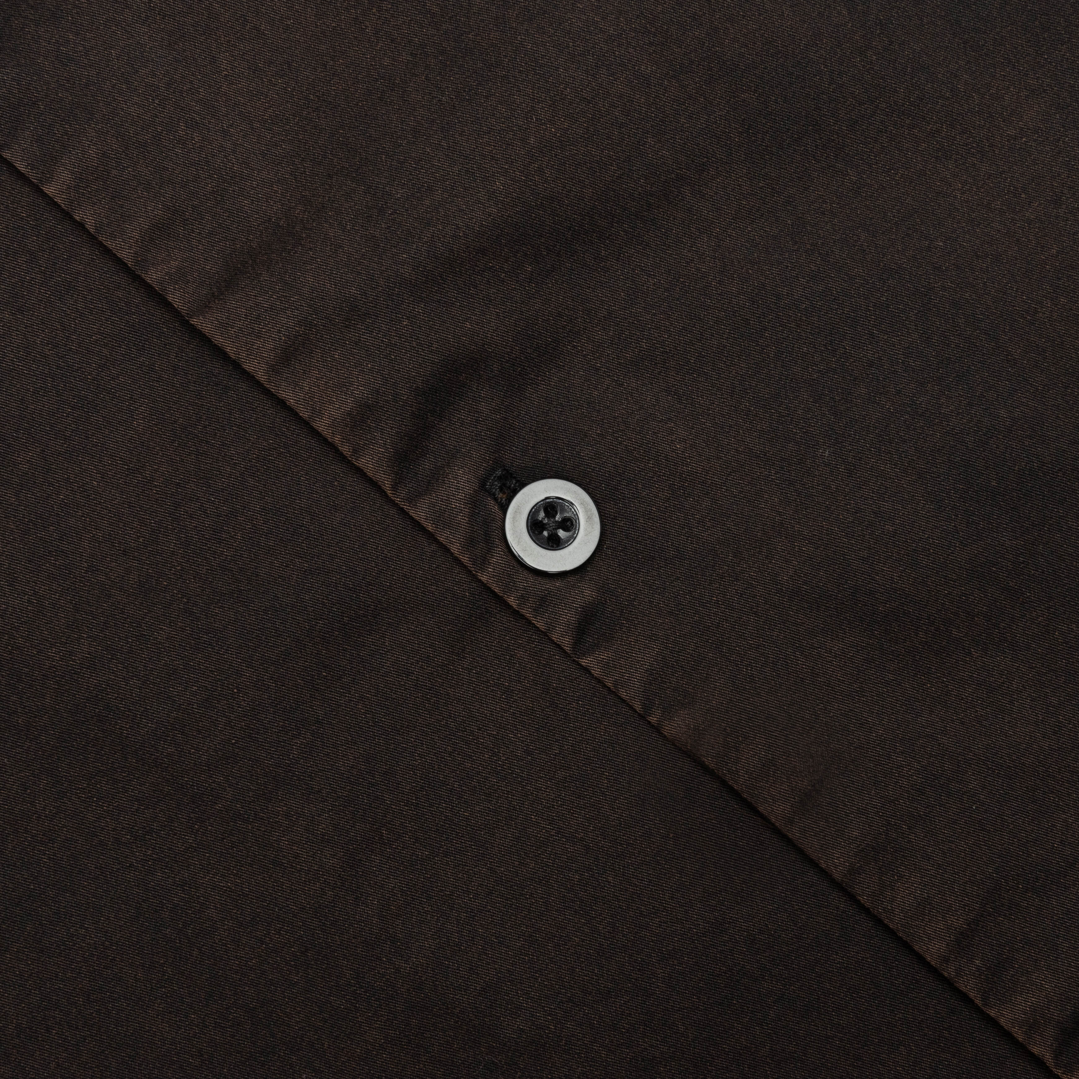 Script Camp Collar Shirt Jet Black