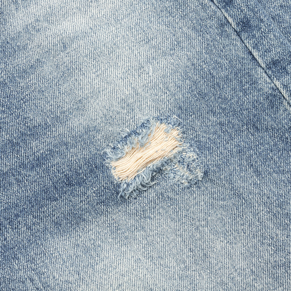 Berry Wide Denim Short Vintage Med Blue