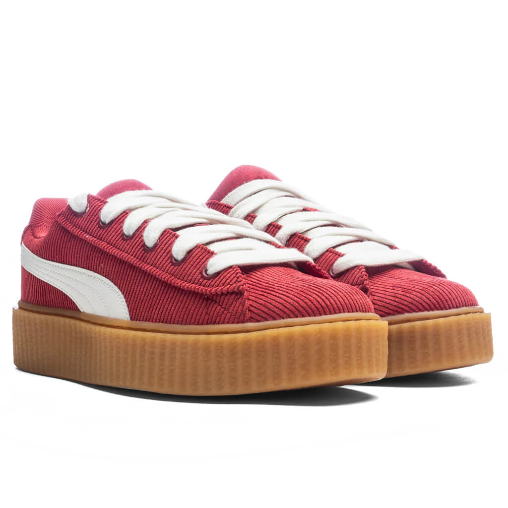 Puma x Fenty Womens Creeper Phatty Corduroy Club Red Warm White Gum