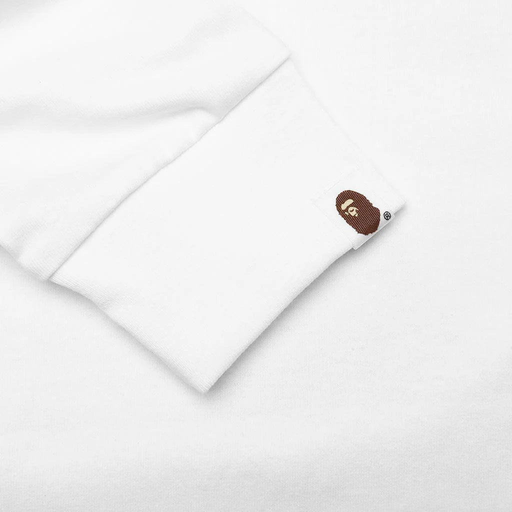 Liquid Camo College L S Tee White