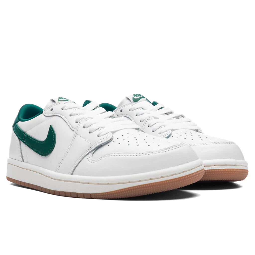 Womens Air Jordan 1 Retro Low OG White Oxidized Green Sail