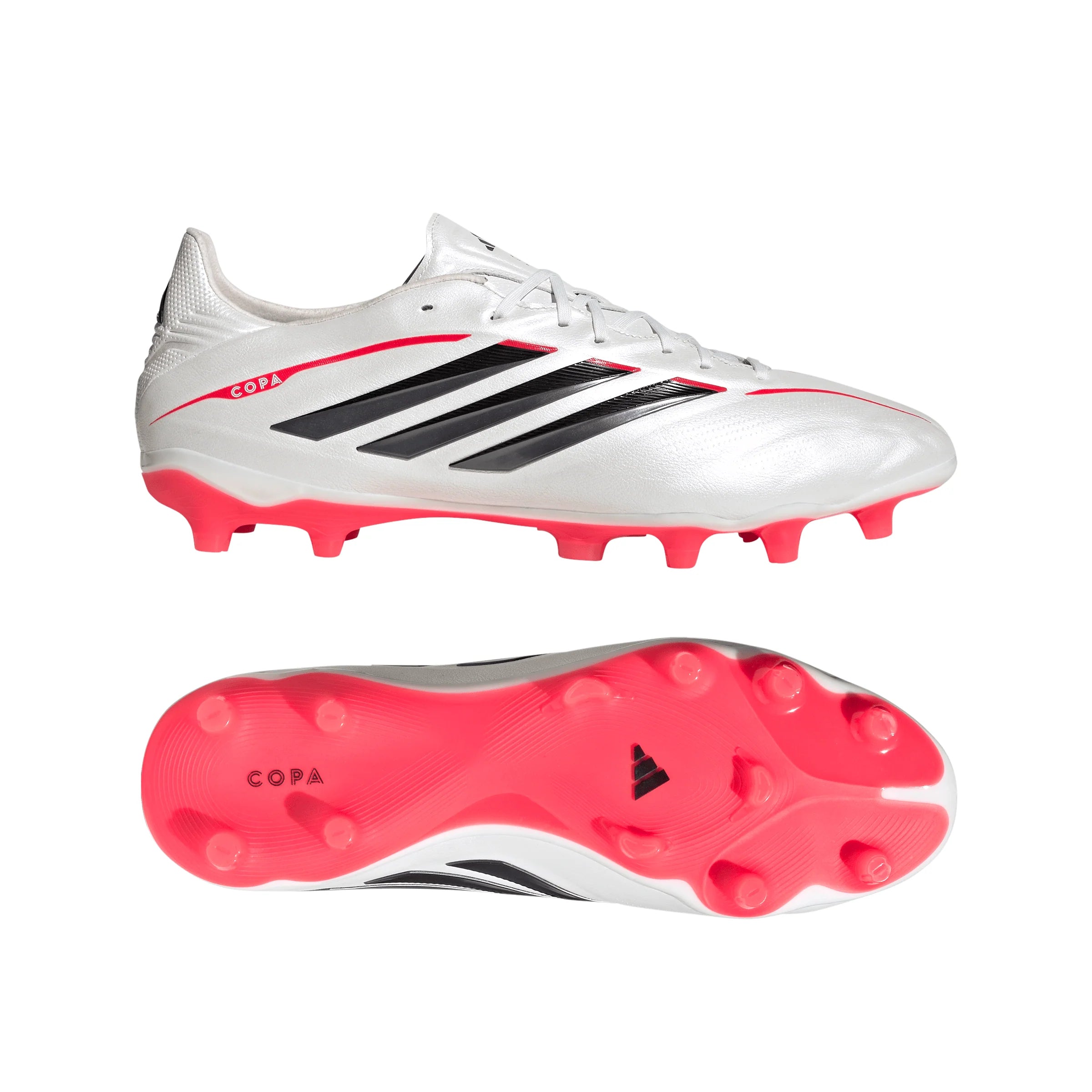 adidas Copa Pure IV Pro FG Firm Ground Mens Soccer Cleats Zero Metal Black Lucid Red