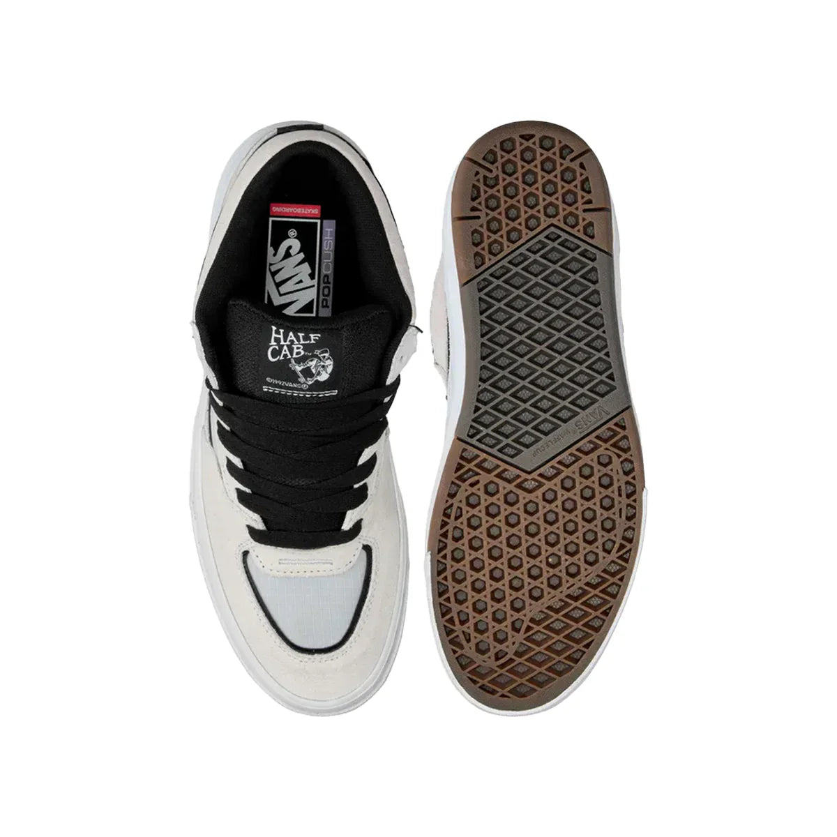 Vans Skate Wafflecup Half Cab White Black